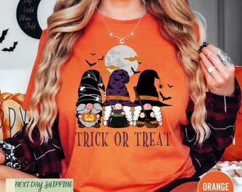Halloween Gnomes Shirt, Halloween Shirt, Halloween Party Shirt, Funny Halloween Shirt, Halloween Gift, Halloween Gnome Shirt, Fall Gnome