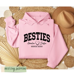 Custom Bestie Sweatshirt & Hoodie, Bestie Sweatshirt, Bestie Hoodie, Bestie Outfit, Matching Best Friend Shirts, Best Friend Sweatshirt