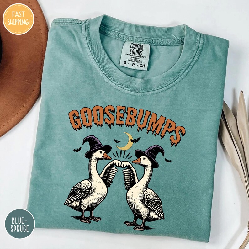 a t - shirt with goose bumps on it