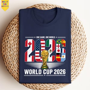 World Cup 2026 Soccer Graphic Tee, USA Canada Mexico Football Graphic Tee, Match Day Sportswear Top, Comfort Colors® USA Gift Shirt