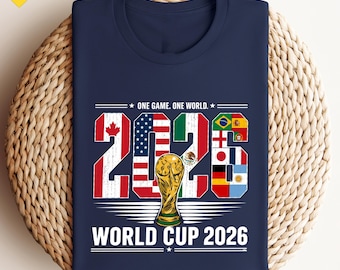 World Cup 2026 Soccer Graphic Tee, USA Canada Mexico Football Graphic Tee, Match Day Sportswear Top, Comfort Colors® USA Gift Shirt