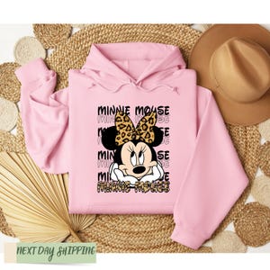 Leopard print Minnie shirt, Animal Kingdom shirt, women&#39;s Disney shirt, animal print Minnie women&#39;s sweatshirt, unisex fit