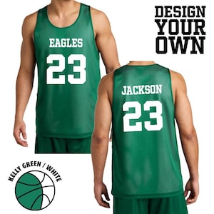 Custom Reversible Mesh Jersey Tank, Reversible Basketball Mesh Jerseys, Personalized Team Jersey Tank, Custom Name and Number Jersey Tank
