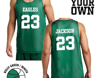 Custom Reversible Mesh Jersey Tank, Reversible Basketball Mesh Jerseys, Personalized Team Jersey Tank, Custom Name and Number Jersey Tank