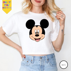 Mickey Mouse Crop Top, Disney Mickey Crop Top, Mickey Pose Crop Top, Disney Crop Top,Classic Mickey Pose Crop Top ,Disney Trip Crop Top