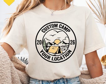 Custom Camp Shirt, Camp Life Shirt, Camping Friend Gift, Summer Camp Shirt, Camping Shirt, Family Camping, Personalized Camp Shirt, Camping