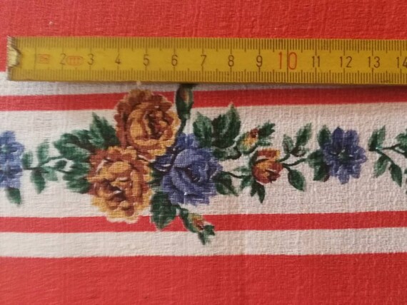 Tissu Vintage Cretonne, Cretonne Années 50, 50, Années Cretonne Rayé Vintage, Bande Rouge Et Blanche, Tissu Motif Rose, Ancienne Cretonne À Fleurs ff211c Tissu Vintage Cretonne, Cretonne Années 50, 50, Années Cretonne Rayé Vintage, Bande Rouge Et Blanche, Tissu Motif Rose, Ancienne Cretonne À Fleurs ff211c