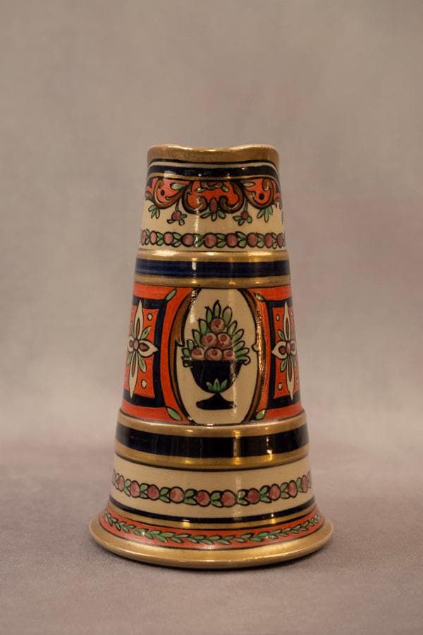 Alfred Renoleau Art Nouveau Decorative Carafe – Signed Glazed