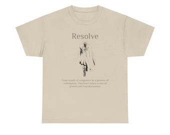 トルフィン「決意」Tシャツ | ヴィンランド アニメTシャツ | マンガファンアパレル | アニメ愛好家へのギフト