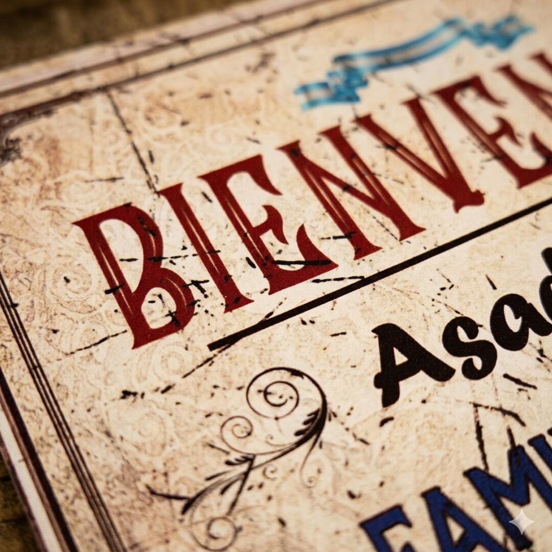 Personalized Vintage Welcome Metal Sign – BBQ, Wine, Family - Friends ...