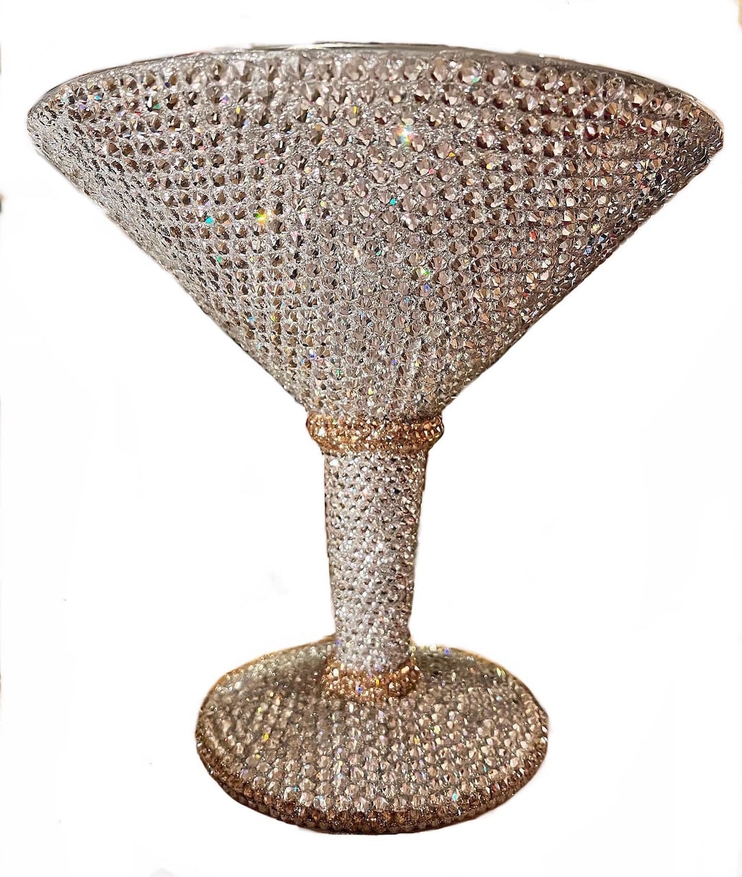 Crystal XL Martini Glass Etsy