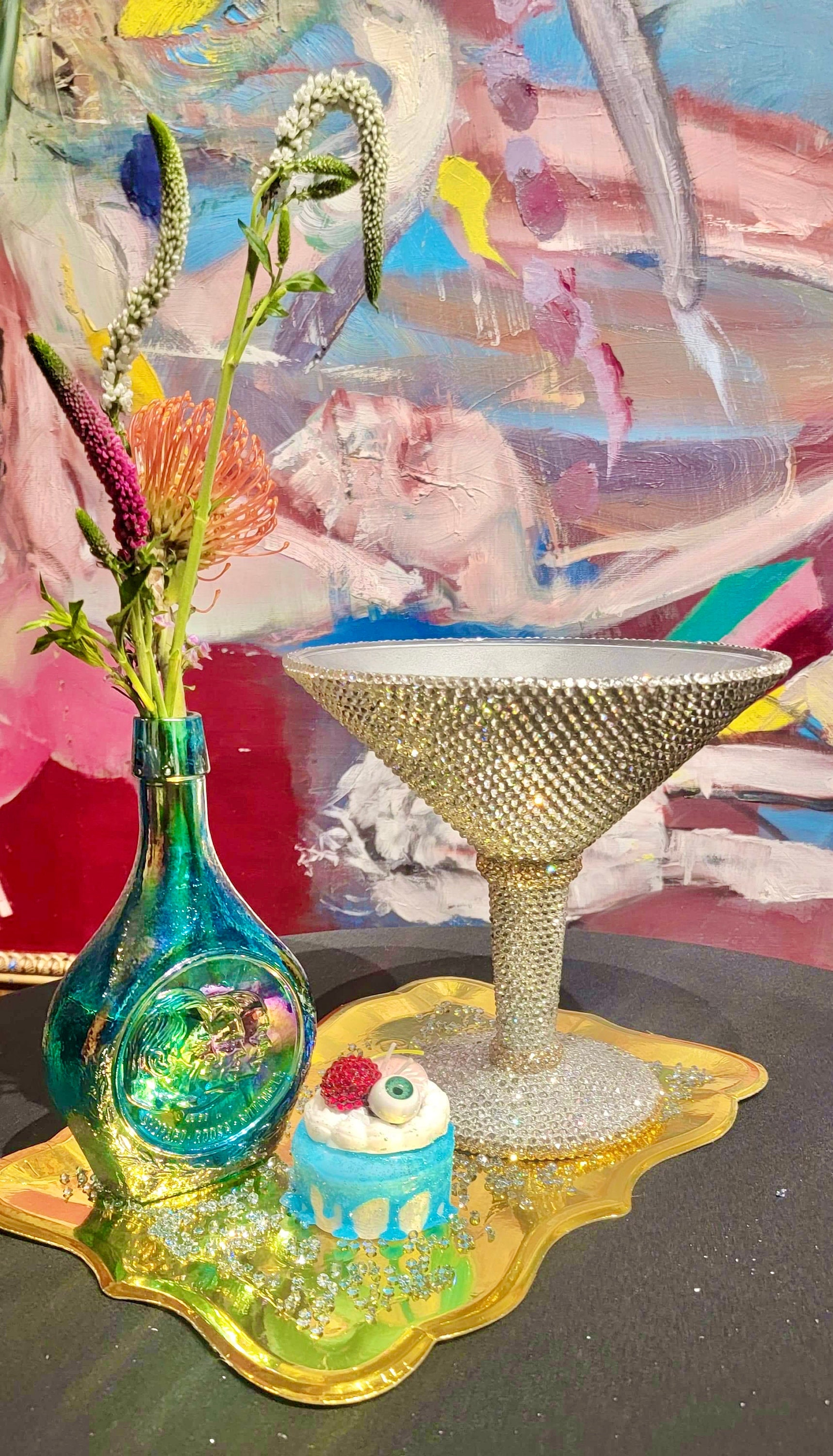 Crystal XL Martini Glass Etsy