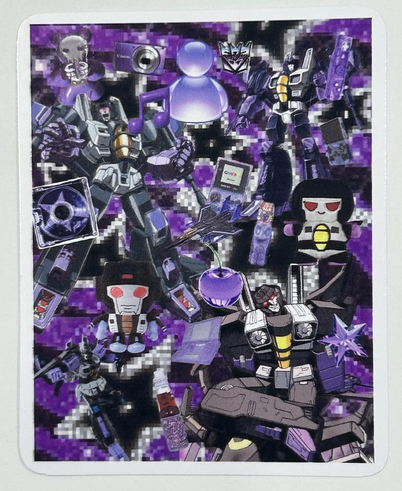 Webcore Stickers Webcore Transformers Decepticon Glossy Stickers - Etsy