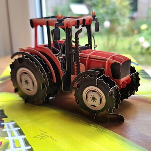 Karte Mavens Traktor Geburtstag Pop-Up Karte für Kinder Junge Mädchen Männer 3D Geburtstagskarte Landwirtschaft Fahrzeug Vatertagskarte Sohn Tochter Enkel