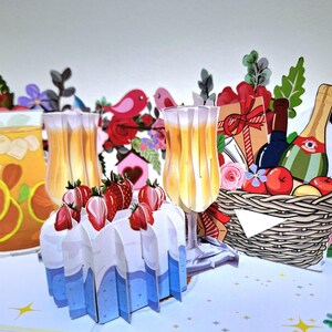 Card Mavens célèbre son anniversaire avec style, carte pop-up 3D pour mari, femme, fiancée, fiançailles, félicitations pour l'anniversaire de mariage, nouvelle maison