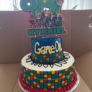 Roblox Cake Topper / Roblox Cake Decor / Roblox Party Decorations