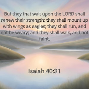 Bible Verse Printable Art / Isaiah 40:31 / Renewed Strength in Christ / Hope in God / Soar on Wings Like Eagles / Wall Decor / Scripture