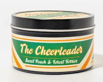 The Cheerleader - Chrissy Cunningham Inspired Candle - Pop Culture Gift - TV Candles - Gift for Friend -  Film Buff Candle - Collectors Tin