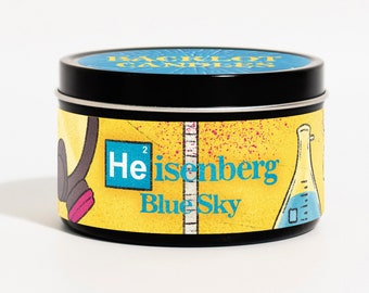 Vela Heisenberg – Aroma Cielo Azul, Regalo Inspirado en la Televisión