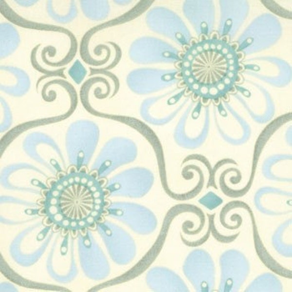 Fandango Barcelona Sand Azul Blue fabric by Kate Spain for Moda