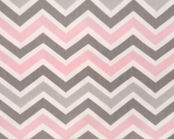 Grey And Pink Chevron Background