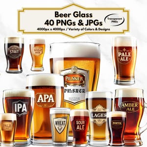 Beer Glass Clipart, Beer Glass PNG, Beer Glass JPG, Beer Png, Beer Clipart, Alcohol Clipart, Beer Mug Clipart, Pub Clipart, Beverage Clipart