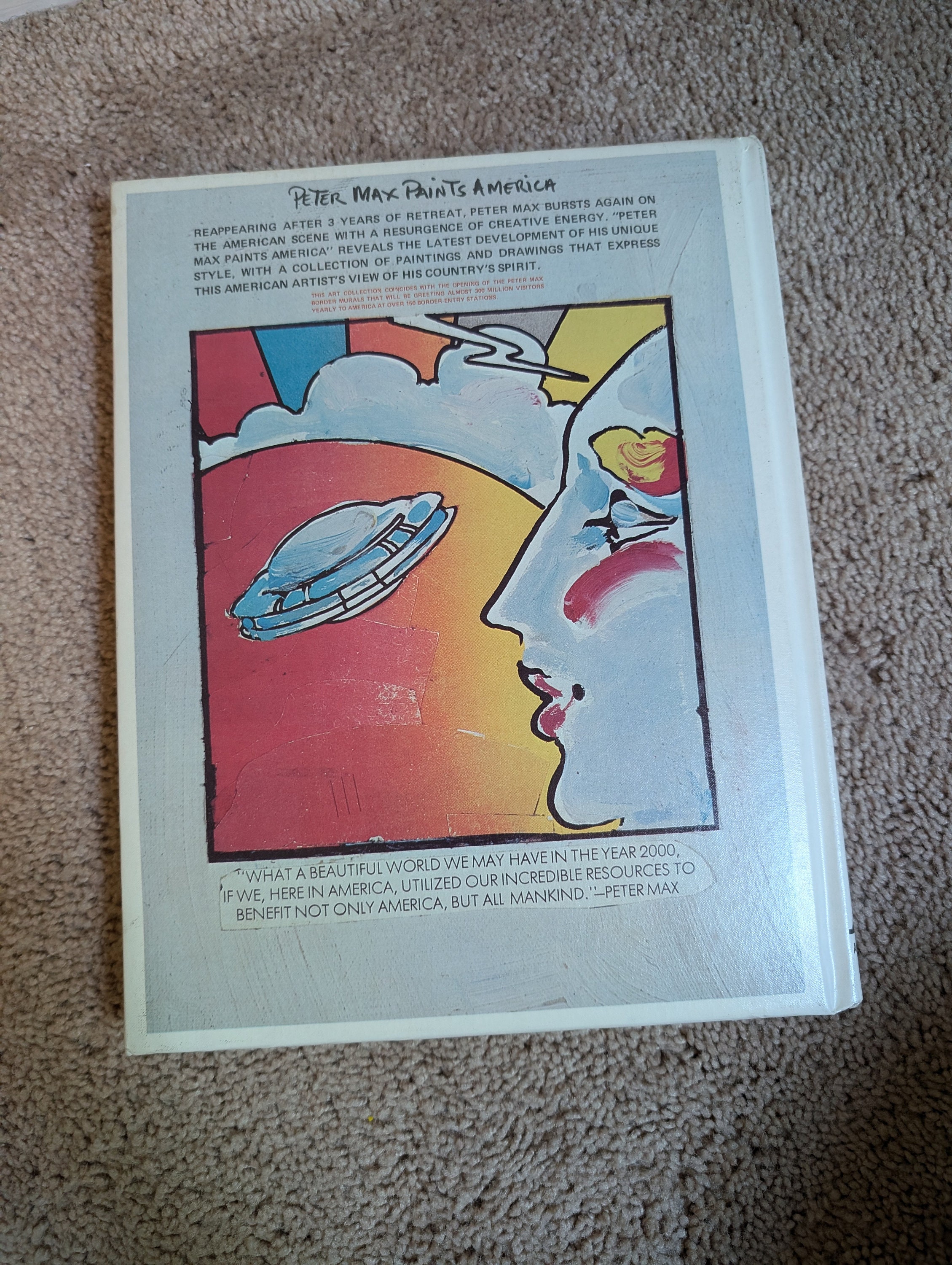 1976 Peter Max Paints America Book Illustrated First Edition. - Etsy