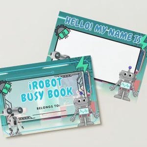 iRobot Busy Book for Toddlers | Interactive Learning Binder | Fun and Educational Robot-Themed Activity Book