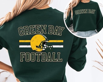 Green Bay Football Sweatshirt: Retro Game Day Crewneck