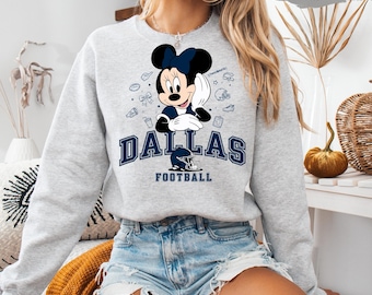 Dallas Football Minnie Mouse Sweatshirt: Game Day Crewneck