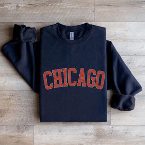 Retro Chicago Football Sweatshirt: Distressed Game Day Apparel
