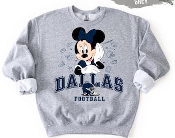 Dallas Football Minnie Mouse Sweatshirt: Game Day Crewneck