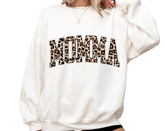 Leopard Momma T-Shirt, Momma Life Sweatshirt, Mother's Day Gift