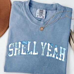 Comfort Colors® Shell Yeah Comfort Colors® Shirt – Seashell Pattern Tee