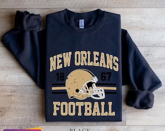 Retro New Orleans Football Sweatshirt: Game Day Fan Hoodie