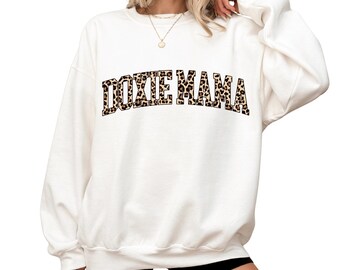 Leopard Doxie Mama T-Shirt, Dachshund Dog Mom Sweatshirt, Wiener Dog