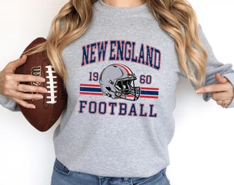 New England Football Shirt, Retro Gameday Sweatshirt, Boston Fan Gift Tee, Sport