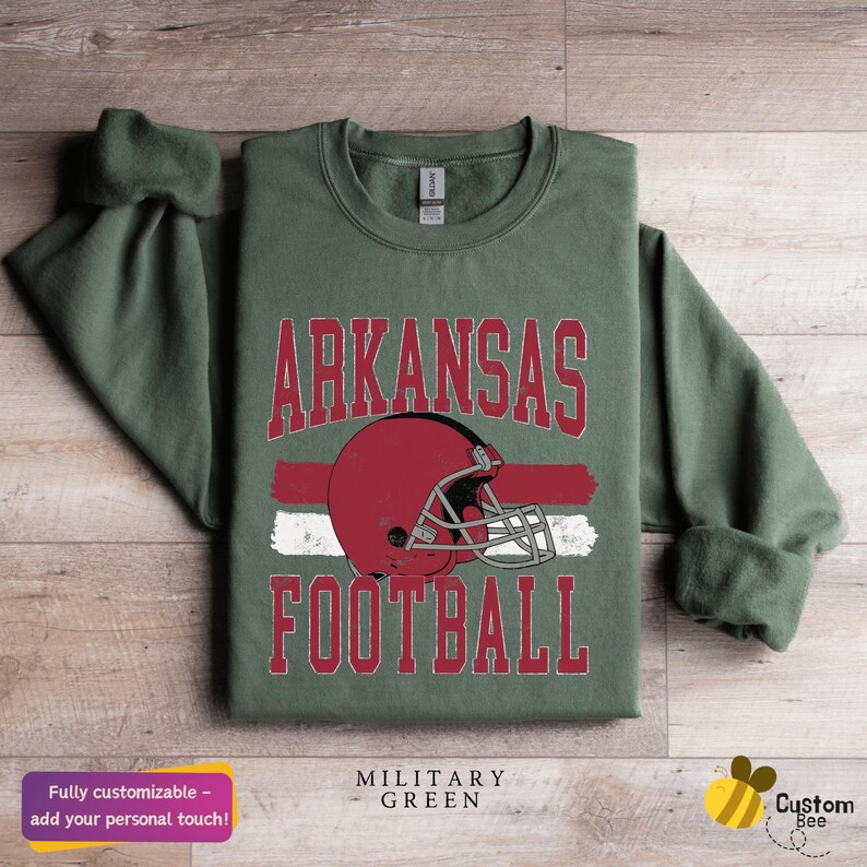 Arkansas Football Sweatshirt & Hoodie Arkansas Tshirt Distressed Retro