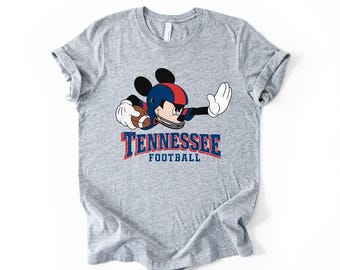 Tennessee Football Mickey Mouse T-Shirt: Vintage Game Day Comfort Colors Tee
