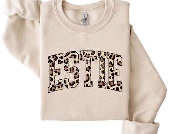 Leopard Estie T-Shirt, Esthetician Gift, Funny Skin Care Sweatshirt