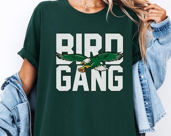 Distressed Bird Gang T-Shirt: Philly Football Fan Apparel