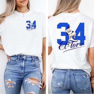Fernando Valenzuela Shirt | #34 Baseball Tribute T-Shirt | Front & Back Memorial Design Comfort Colors® Shirt