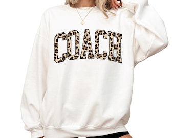 Leopard Coach T-Shirt, Funny Coach Gift, Sports Team Sweatshirt