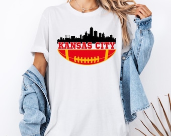 Retro Kansas City Football Tee: Organic Cotton Shirt