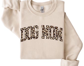 Leopard Dog Mom T-Shirt, Funny Pet Lover Sweatshirt, Dog Mama Gift