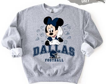 Dallas Football Minnie Mouse Sweatshirt: Game Day Crewneck