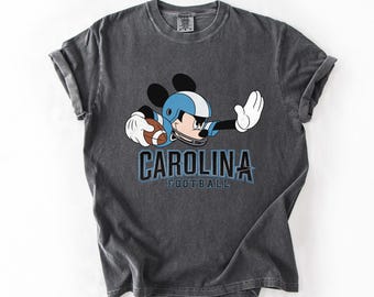 Comfort Colors® Carolina Football Mickey Mouse T-Shirt: Vintage Game Day Comfort Colors Tee