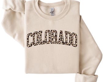 Leopard Colorado T-Shirt, Home State Pride Sweatshirt, Colorado Gift