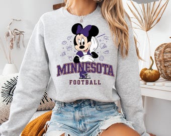 Minnesota Football Minnie Mouse Sweatshirt: Game Day Crewneck