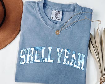 Shell Yeah Comfort Colors® Shirt – Seashell Pattern Tee